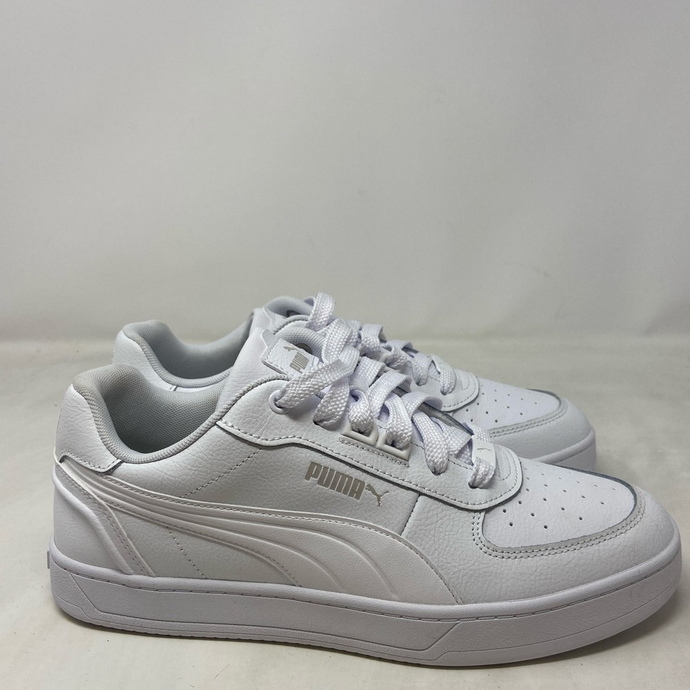 PUMA Caven 2.0 Lux Men’s Sneakers White/Silver 9.5 US