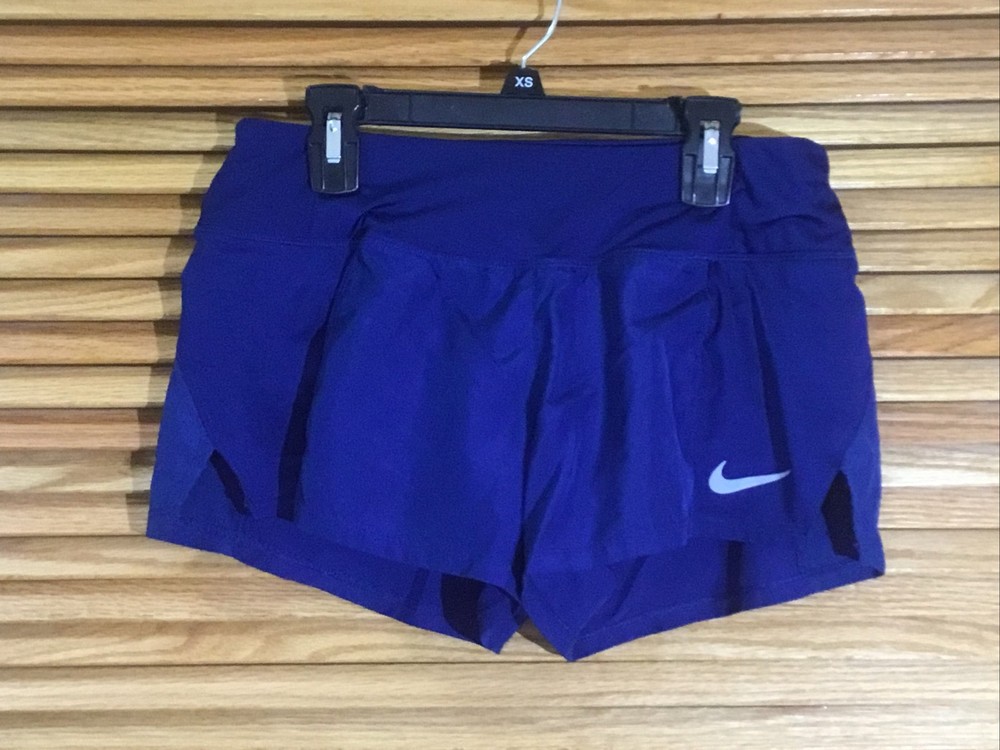 Nike Women’s Size Small Navy Lined Athletic Running Shorts YS-791