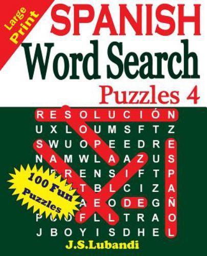 SPANISH Word Search Puzzles, Paperback by Lubandi, J. S., Like New Used, Free...
