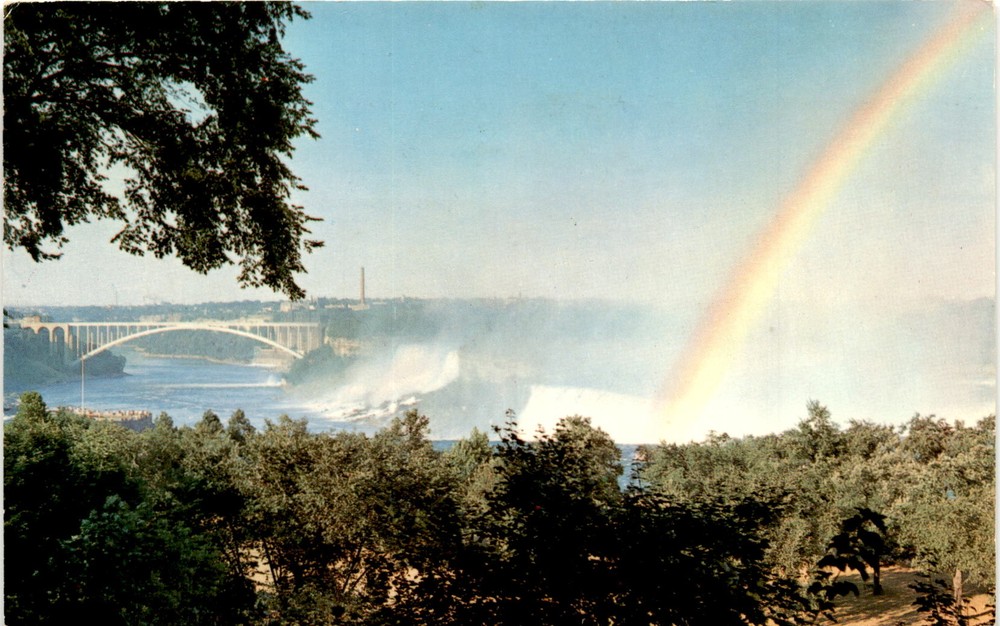 Ontario, Canada, Rainbow Bridge, American Falls, Horseshoe Falls, Postcard