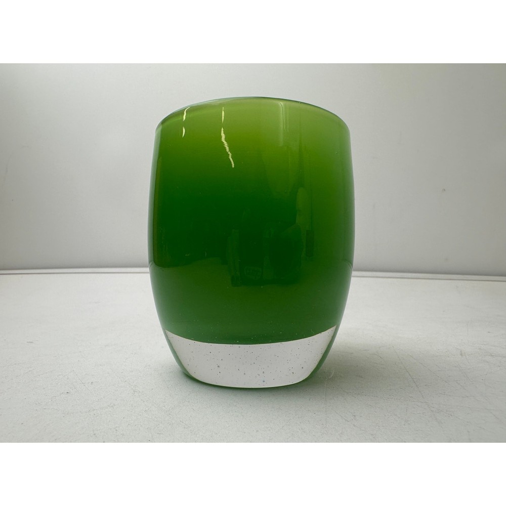 glassybaby Vibrant Green Hand-Blown Glass Votive Candle Holder