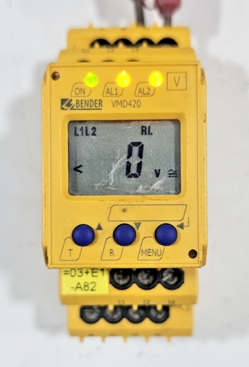 BENDER VMD420 VMD420-D-2 Voltage Monitor Art-No B93010006 D238 V2.01 250VAC USED