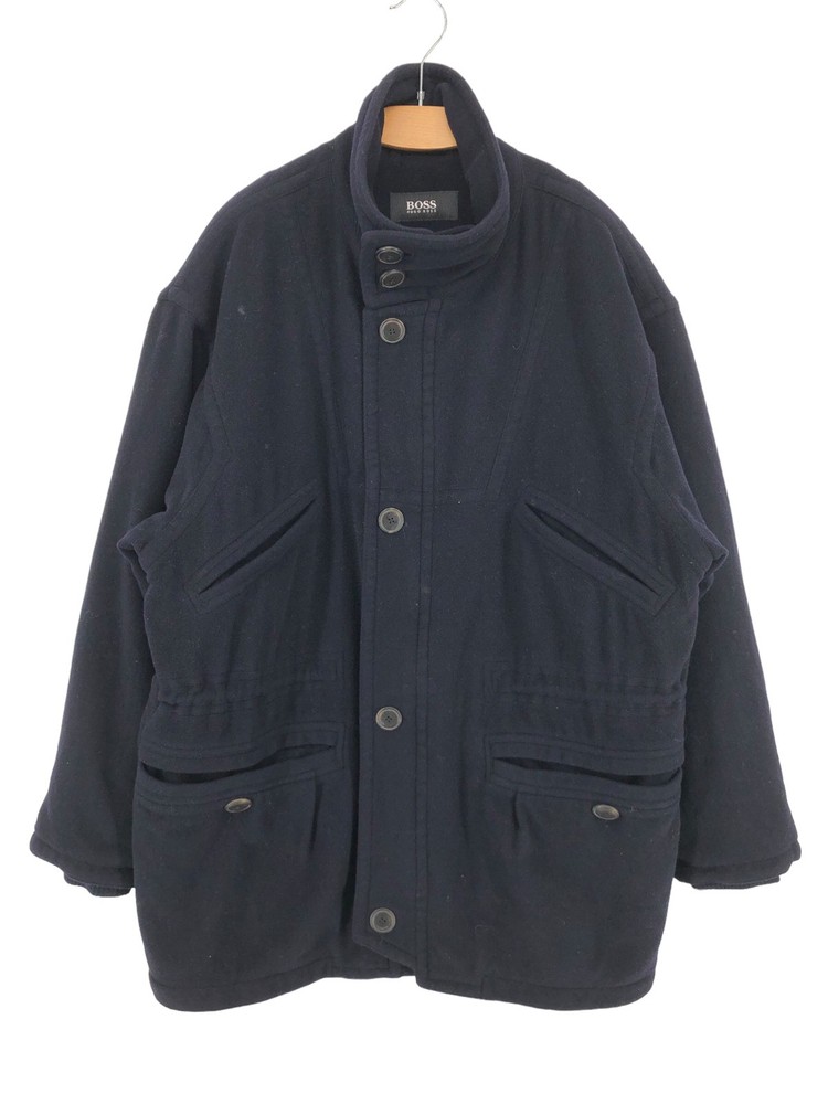 Vintage HUGO BOSS Men Malenkow Cashmere Wool Oversized Jacket Coat Size 48 - S