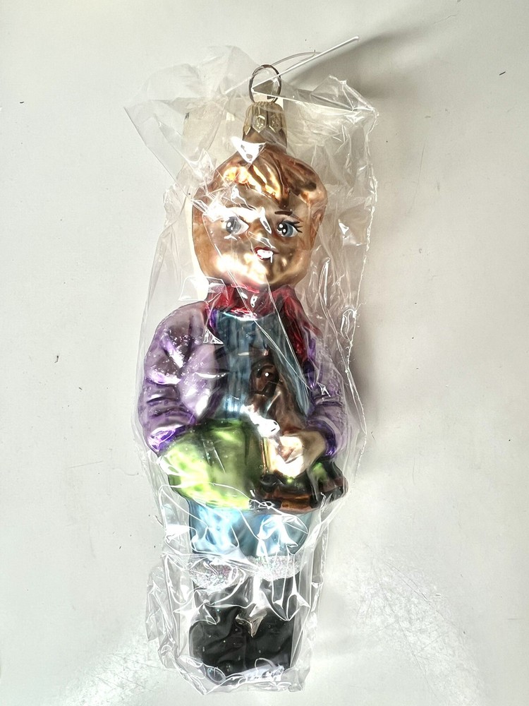 Christopher RADKO Little Toy Maker Glass Christmas Ornament NEW SEALED 1995