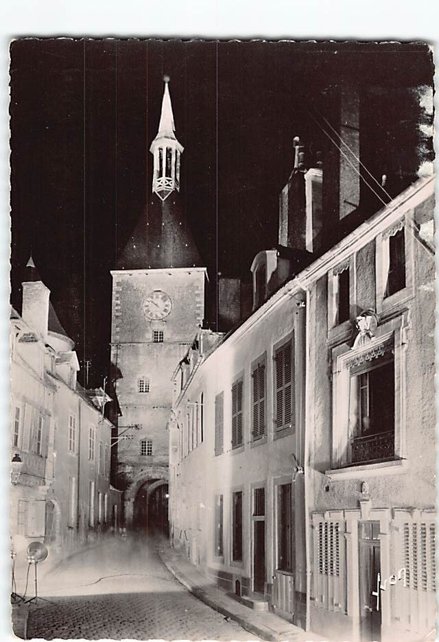 Postcard Tour de l'Horloge Avallon France