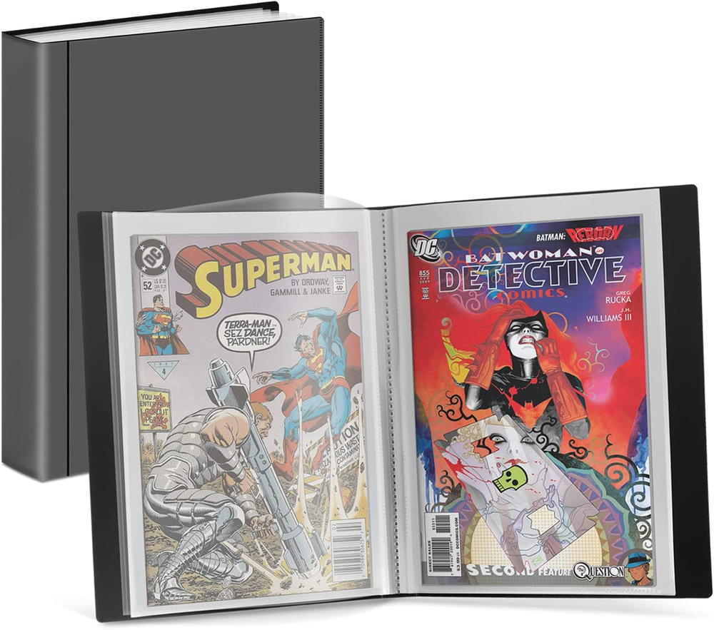 Comic Book Storage Album - for Current, Silver Age, Regular Comics Bagged and Bo