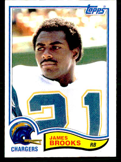 1982 Topps James Brooks Rookie Card #226 Football RC