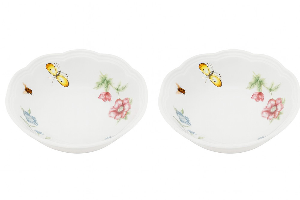 Lenox Butterfly Meadow Fruit Bowls, Set Of 2