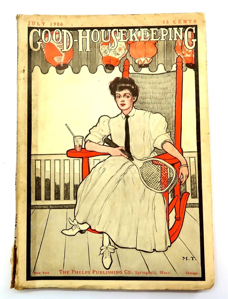 Antique 1906 GOOD HOUSEKEEPING Magazine from July '06 Monthly Mag ~ Nice