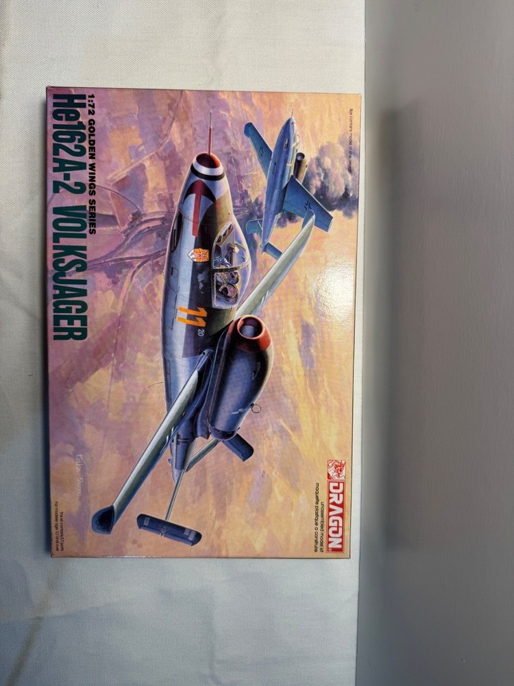 Dragon HE162A-2 Volksjager 1/72 5001 Model Kit Sealed Parts EXTRA Conversion Kit