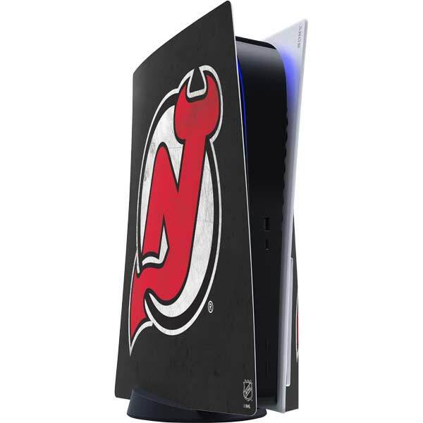 NHL New Jersey Devils PS5 Console Skin - New Jersey Devils Distressed