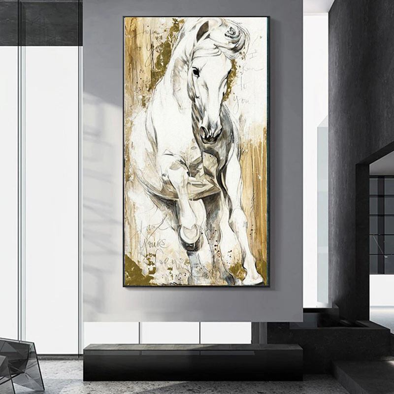 Graceful Horse Wall Art – Unframed Canvas Print