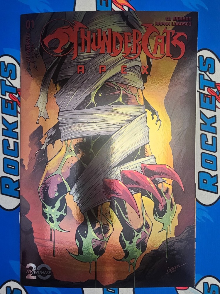 Thundercats Apex #1 Dynamite 2024 1:10 CVR L Claw Shield Lobos Foil Variant
