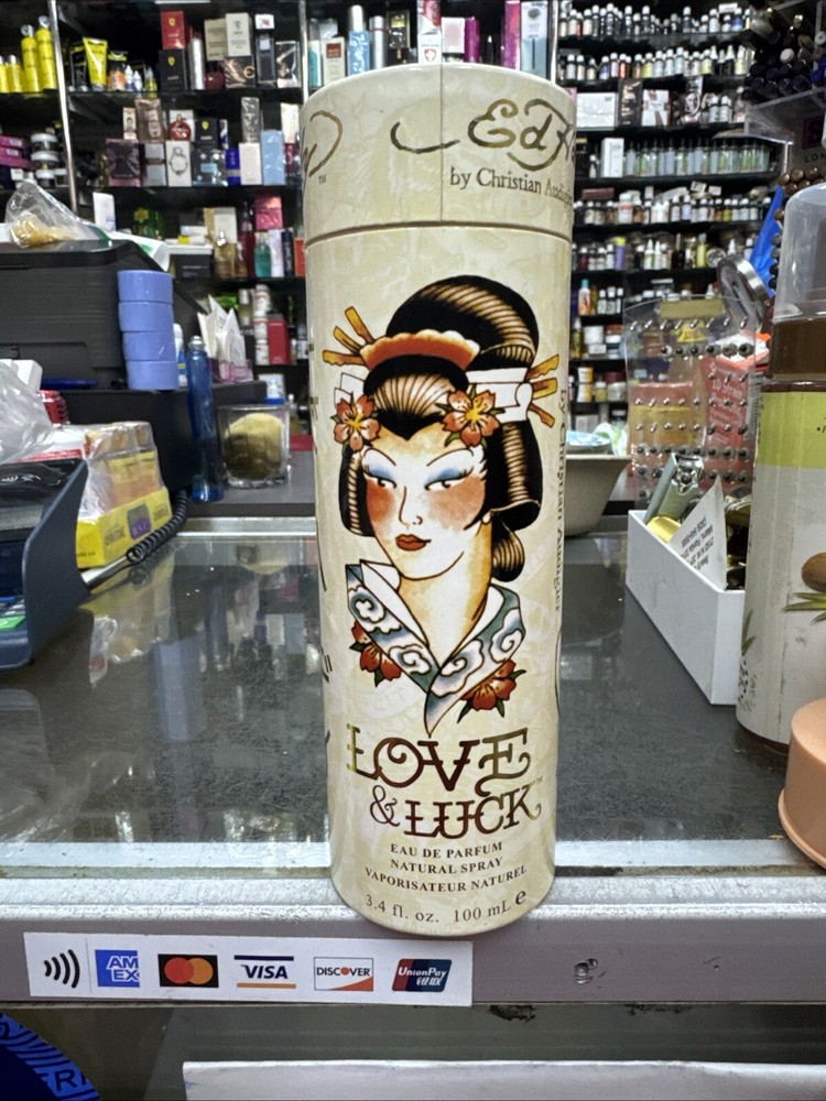 Ed Hardy Eau De Parfum By Christian Audigier  Love & Luck 3.4 Oz. Sealed