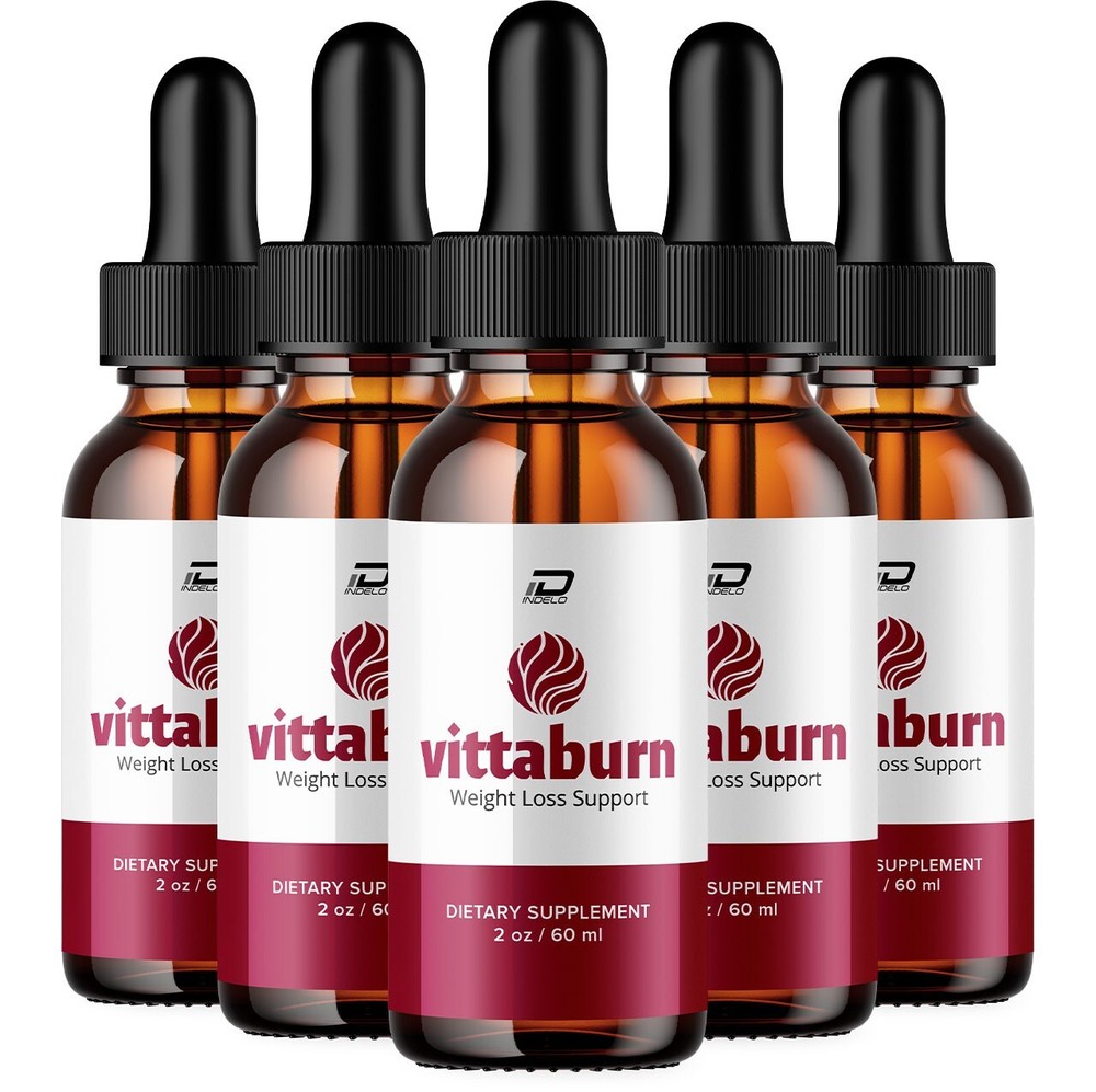 (5 Pack) Vittaburn Drops Healthy Formula – Vitta burn Drops All Natural Healthy