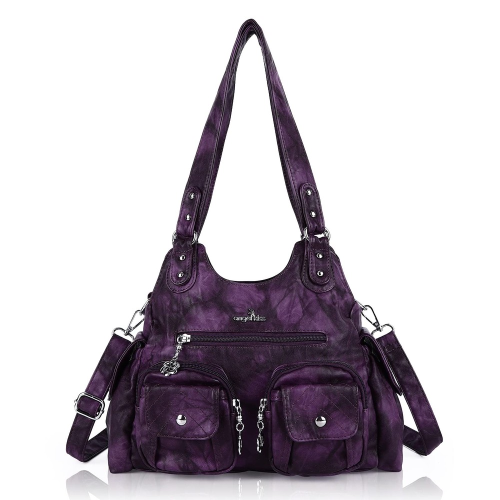 Angel Kiss Handbags for Women Hobo Bags for Large Tote Bag Soft PU Leather Bag T