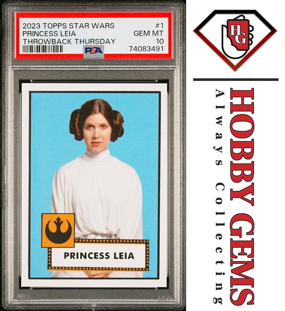 PRINCESS LEIA PSA 10 2023 Topps Star Wars Throwback Thursday TBT #1 C4