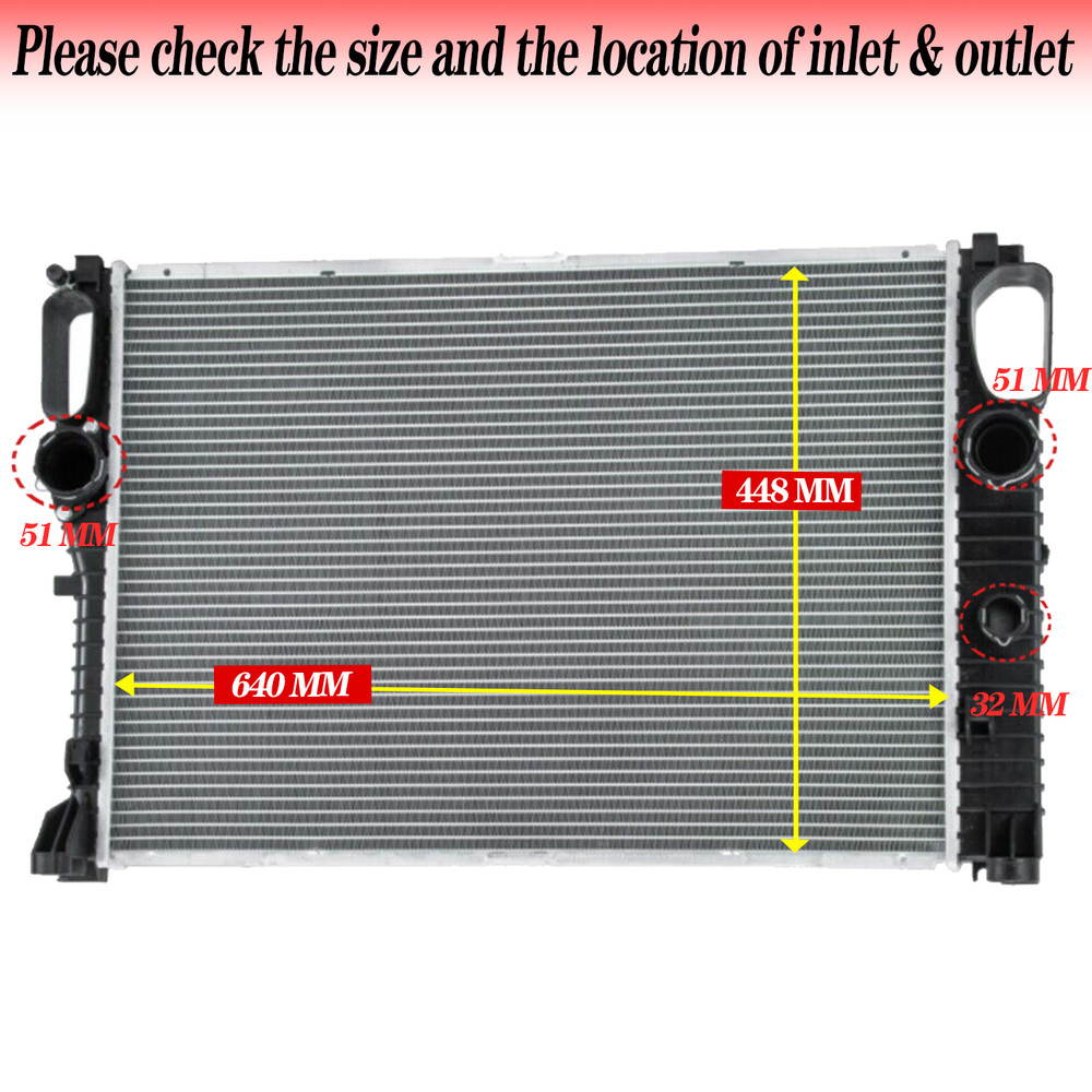 RADIATOR FITS MERCEDES BENZ E-CLASS W211 S211 E280 E320 E400 E420 E500 AMG