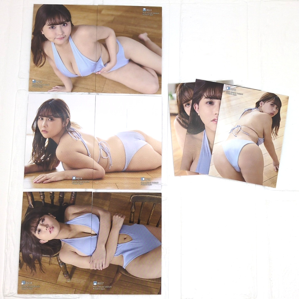 Nanacha なな茶 Photo Trading Cards of 9 Hit's RG10-18 Blue Bikini New NM Near Mint