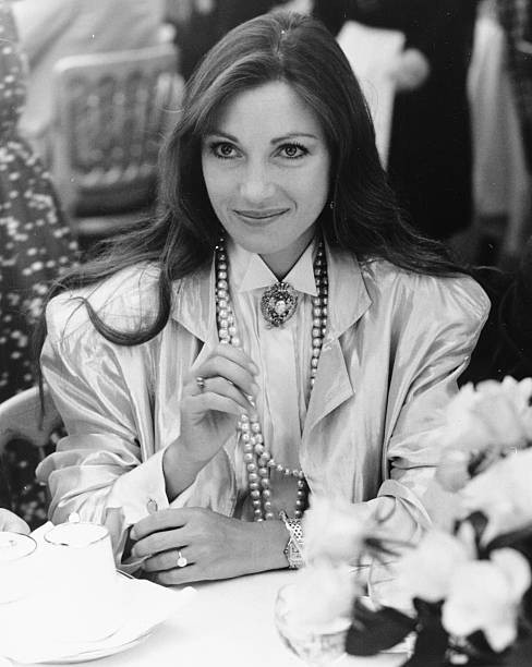 Jane Seymour at a celebrity polo match at Windsor July 29th 1986 Old Photo