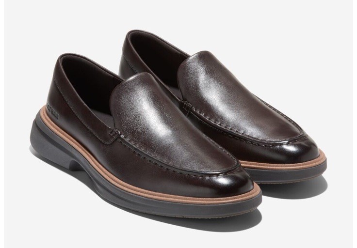Men’s LOAFERS Cole Haan OriginalGrand CitySpectre Venetian -DARK CHOC/ NATURAL