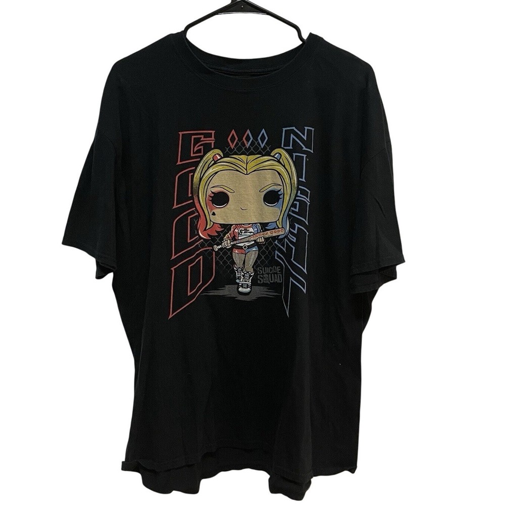 Harley Quinn Suicide Squad T Shirt Mens 2XL Black Funko Pop DC Comics