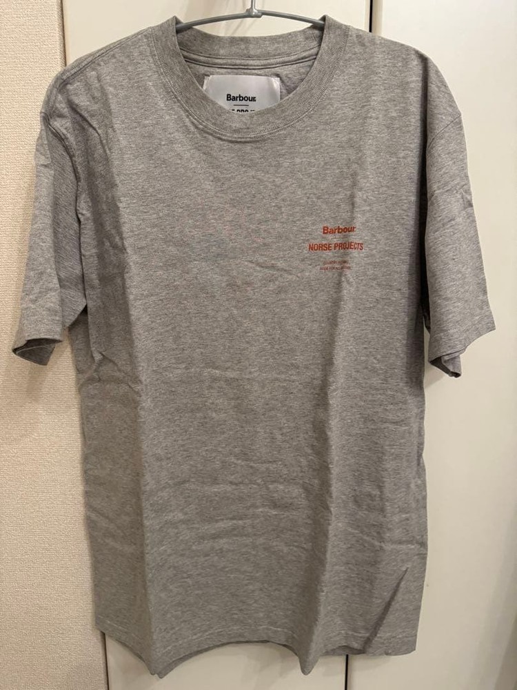 Barbour Norse Projects Collaboration T-Shirt Gray Size M