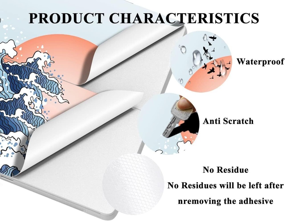 Sticker Cover Skin for 13 inch Microsoft Surface Pro 9 (2022 Relea Tablet Decal