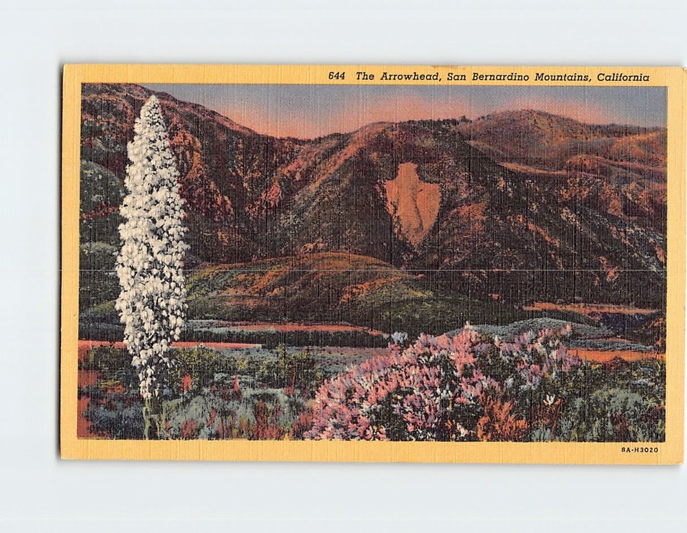 Postcard Arrowhead San Bernardino Mountains California USA