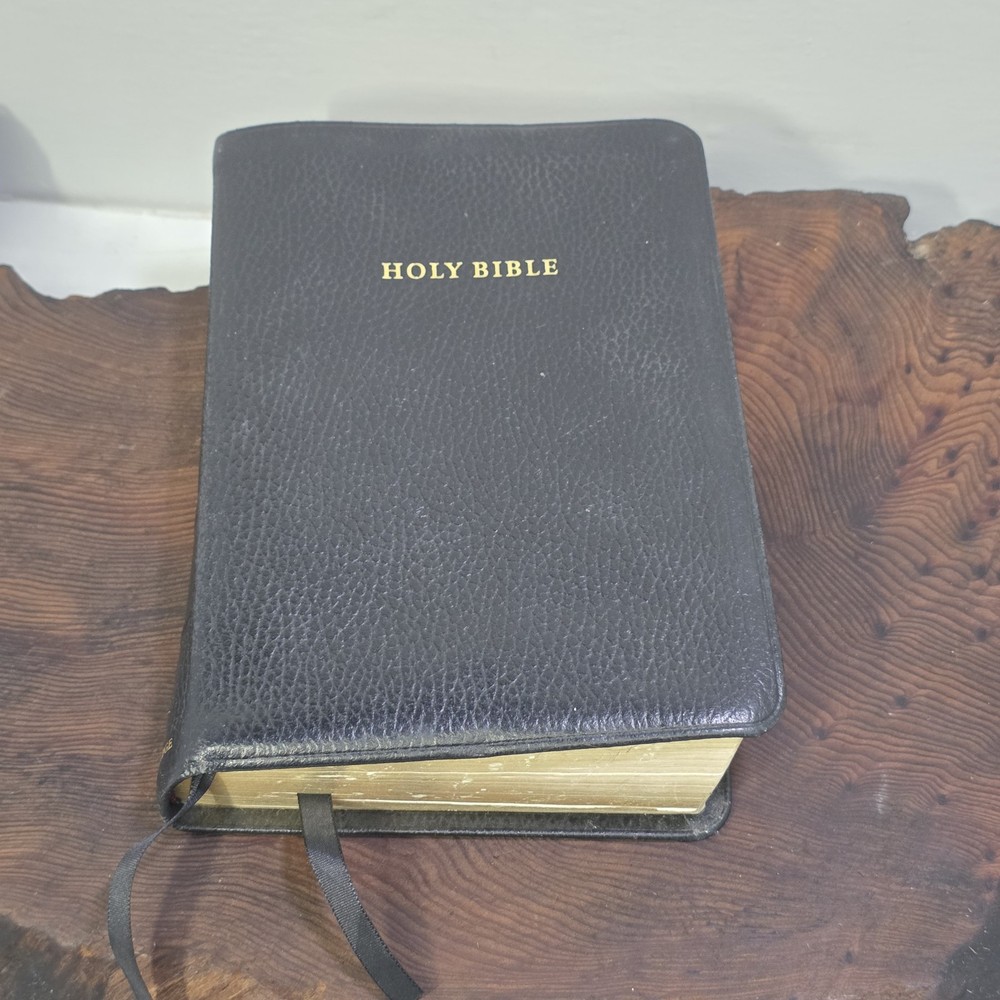 Cambridge NASB Clarion Reference Bible Black Split Calf Leather 2012 Wide Margin