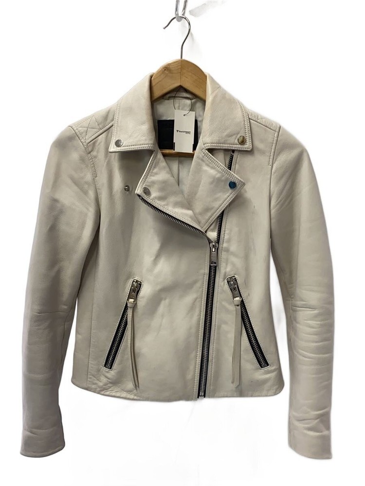 Allsaints Double Riders Jacket/-/Leather/Wht/Wl018N/Dalby Biker 3475