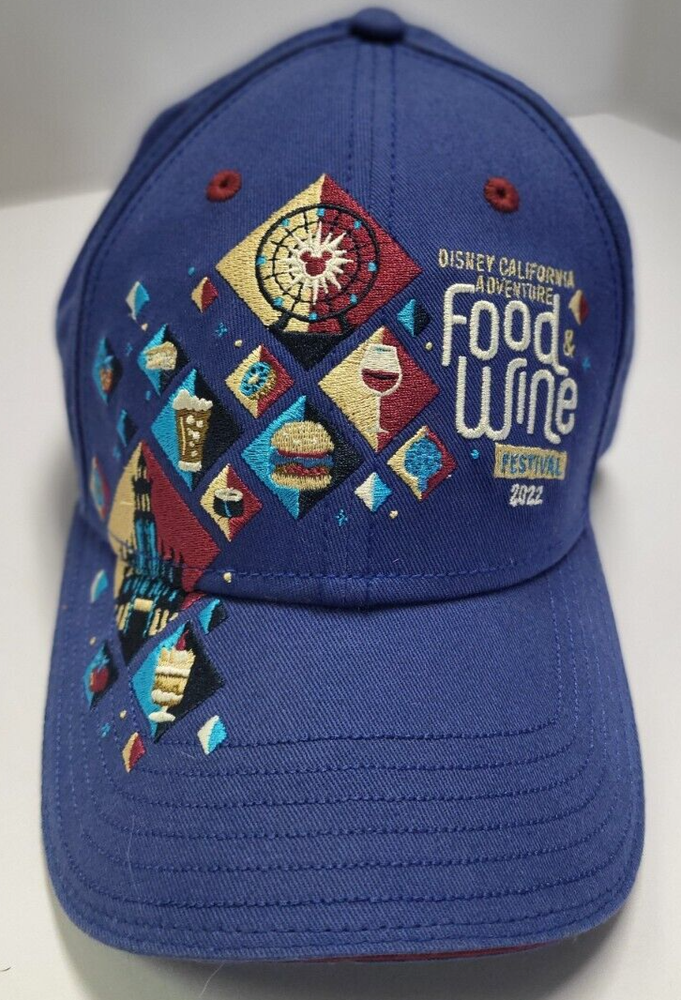 Disney Food and wind festival hat cap men blue strap back