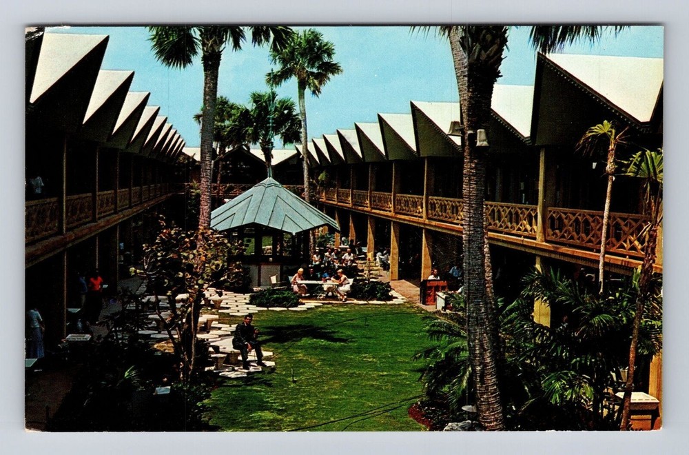 Riviera Beach FL-Florida, Bazaar Kiosk, Antique, Vintage Souvenir Postcard