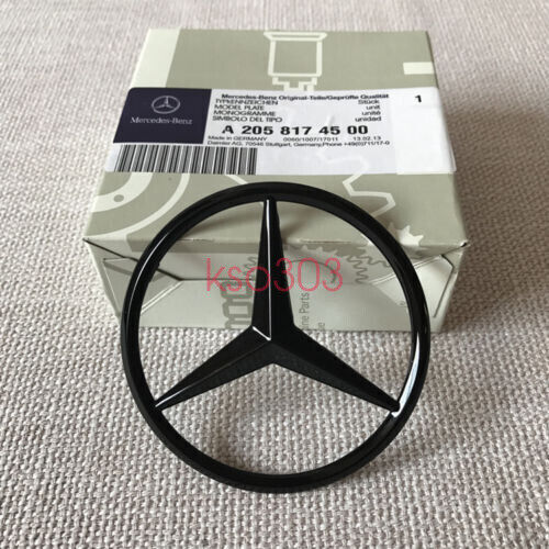 Trunk Star Emblem Glossy Black Rear Lid Logo Badge Mercedes W463 G63 G550 AMG