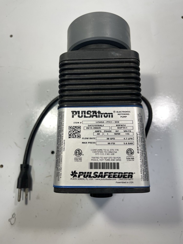 Pulsatron Electronic Metering Pump Lc54Sa-Ptc1-Xxx Used