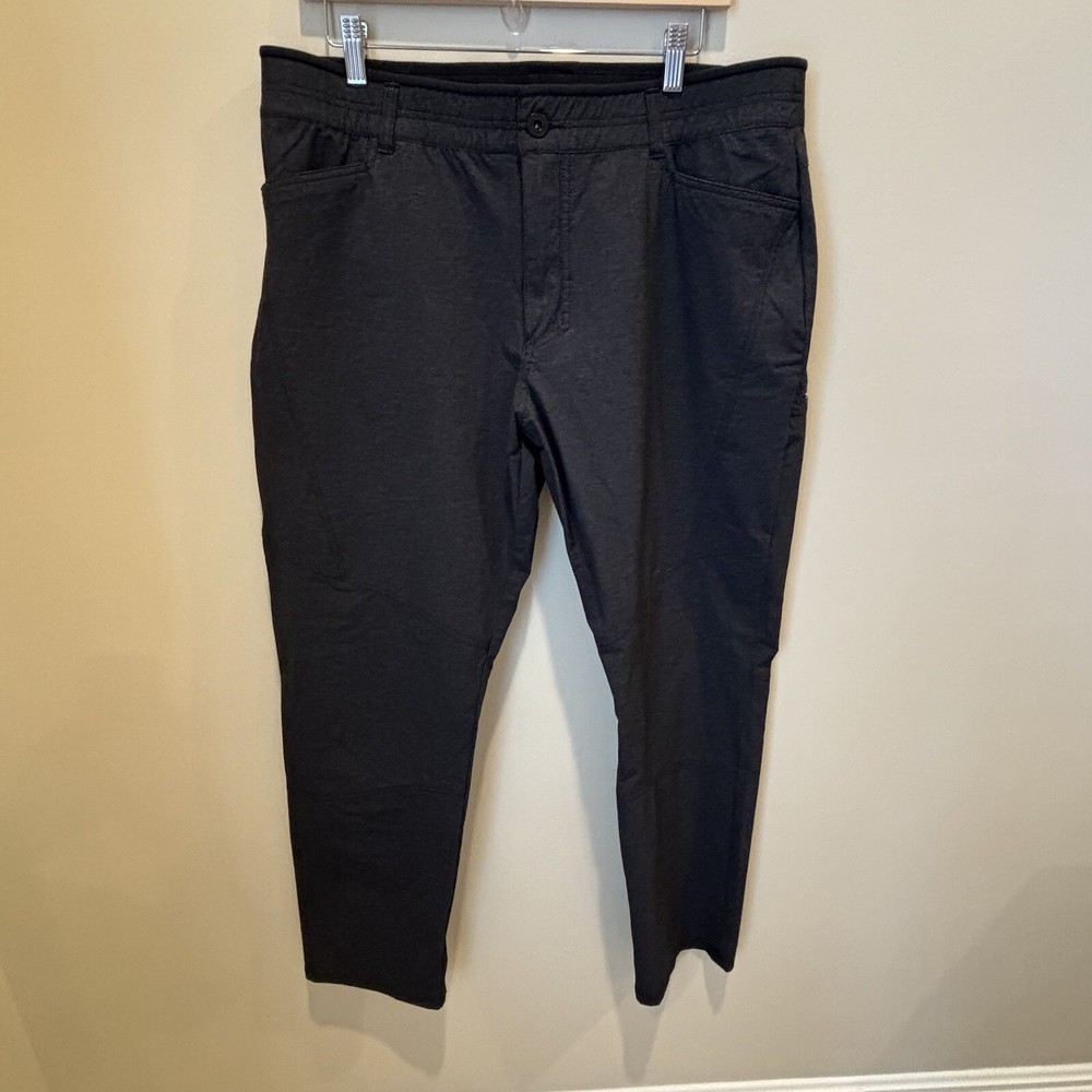 Kuhl Mens Deceptr Outdoor Hiking Pants Sz 38 Black Pockets Modern Camping
