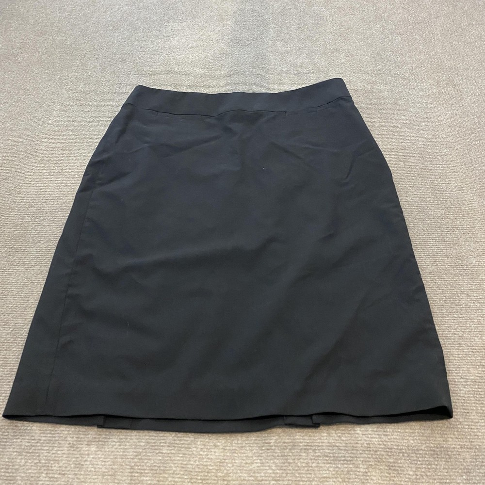 Banana Republic Skirt Womens 8 Black Wool Blend Lined Pencil Career Office