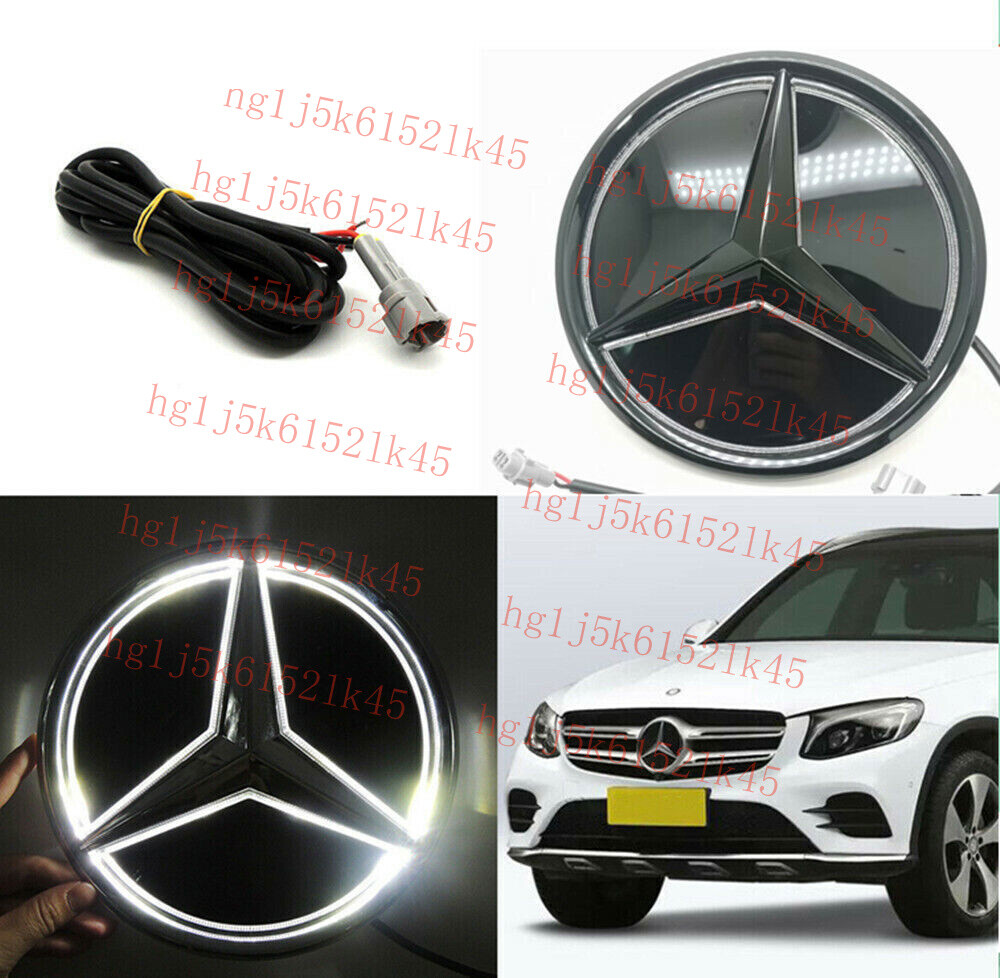 18.5cm LED Illuminated Grille Star Emblem Badge White Light for Mercedes A/B/C/E/CLA/GLA