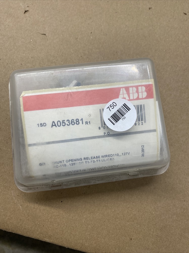 ABB 1SDA053681R1  Shunt Opening Release Wired; 120VAC/125VDC KT3S4 - NEW