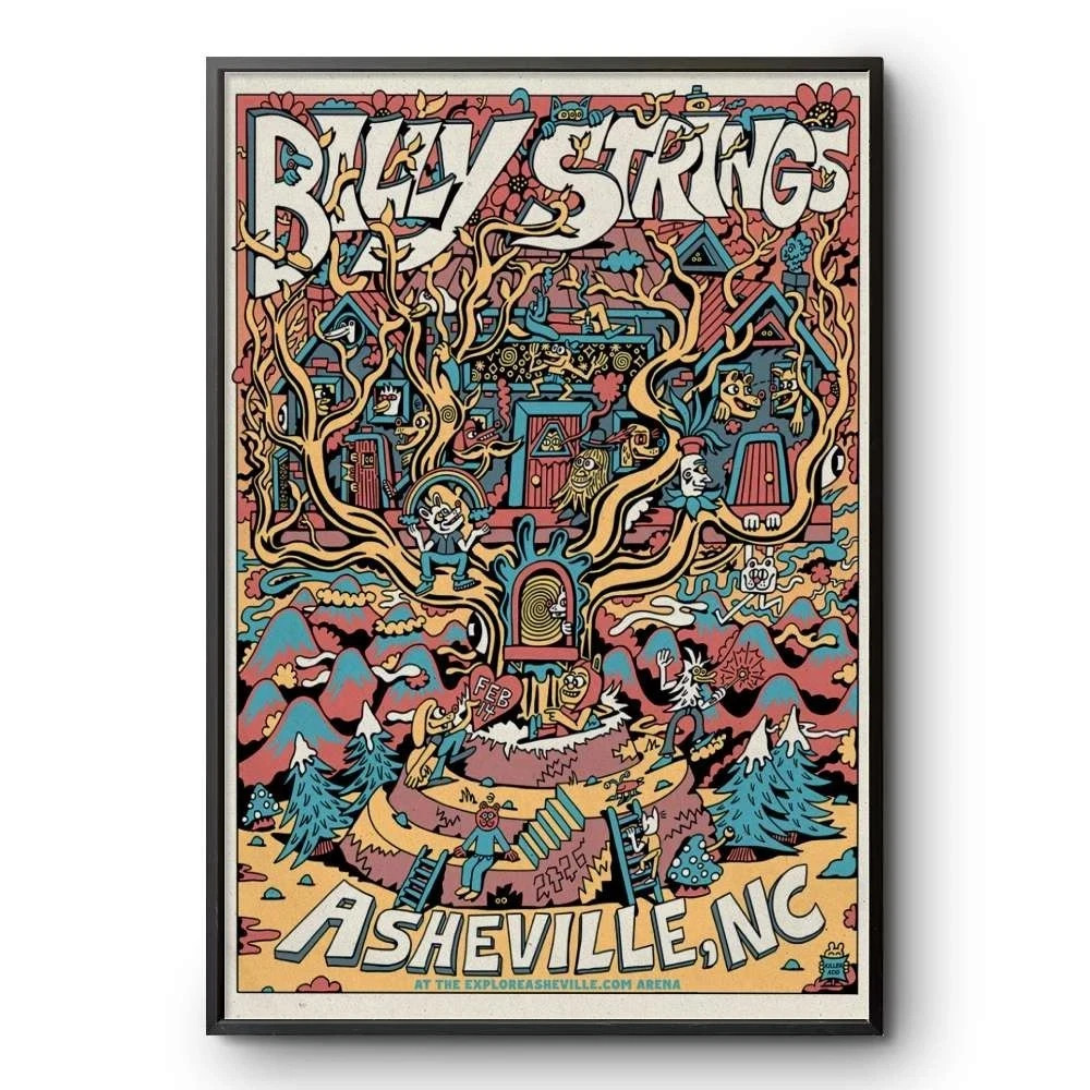 Billy Strings Asheville NC 2026 Poster Feb 10 Live at Asheville Art Print