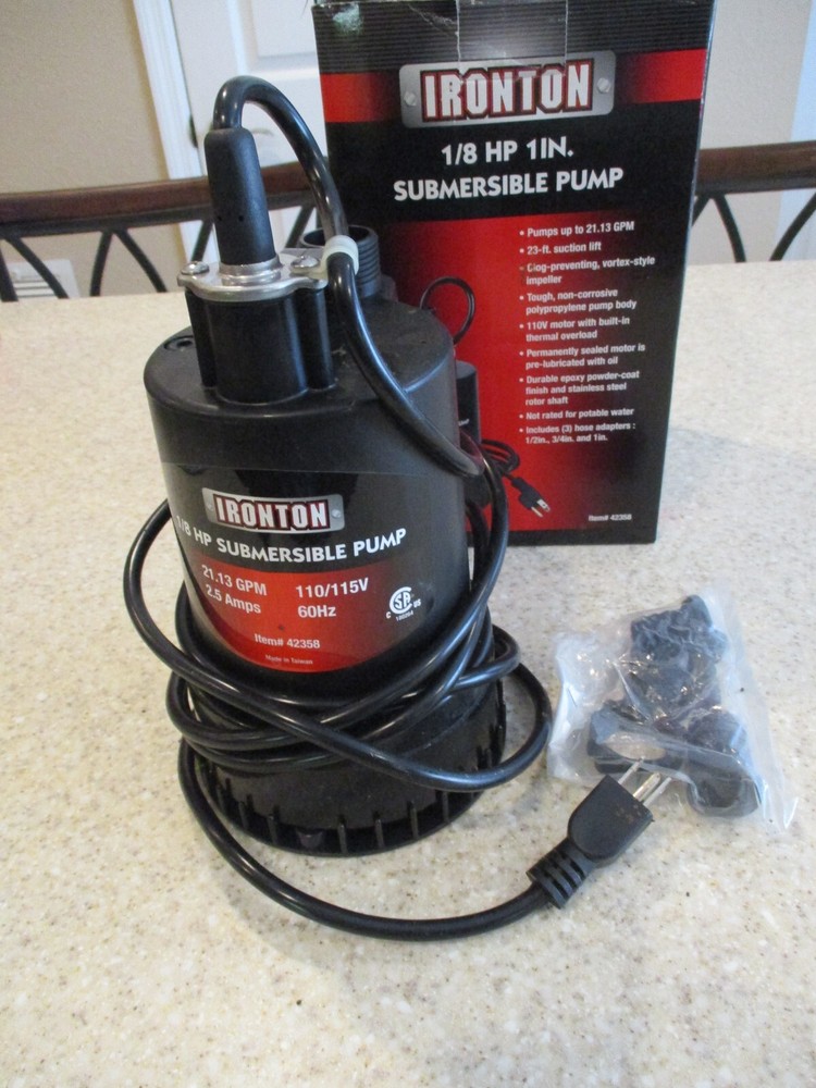 NEW (Other) IRONTON 1/8HP 1