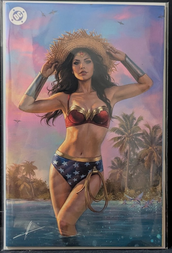 Gnorts Swimsuit #1 Carla Cohen Exclusive Megacon Wonder Woman Variant Coa