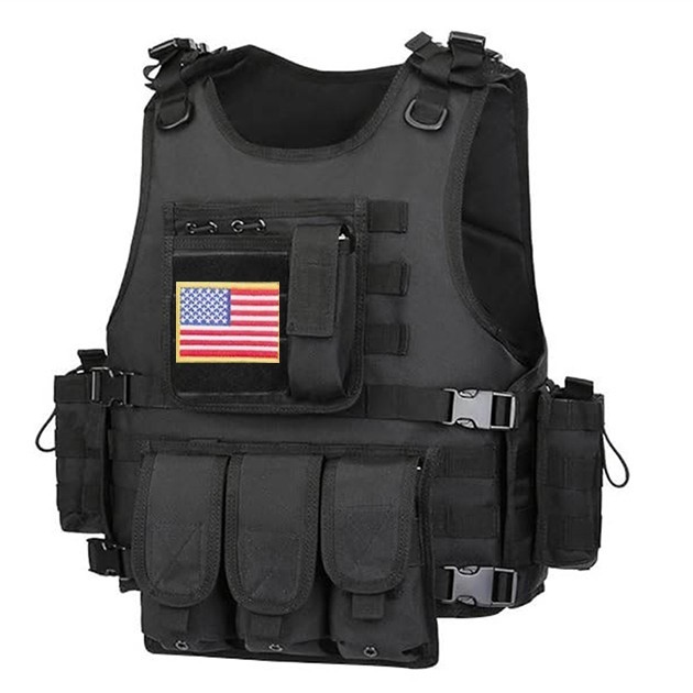 Military Tactical Vest Molle Quick Release Police Combat Assault Plate Carrier