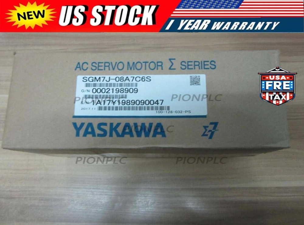 Yaskawa SGM7J-08A7C6S Servo Motor 1PC New SGM7J08A7C6S Expedited Shipping