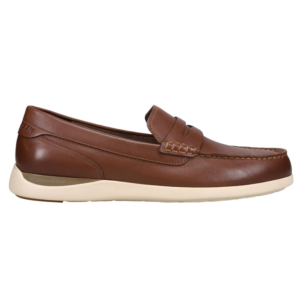 Cole Haan Grand Atlantic Penny Loafer Moc Toe Dress  Mens Brown  C33028