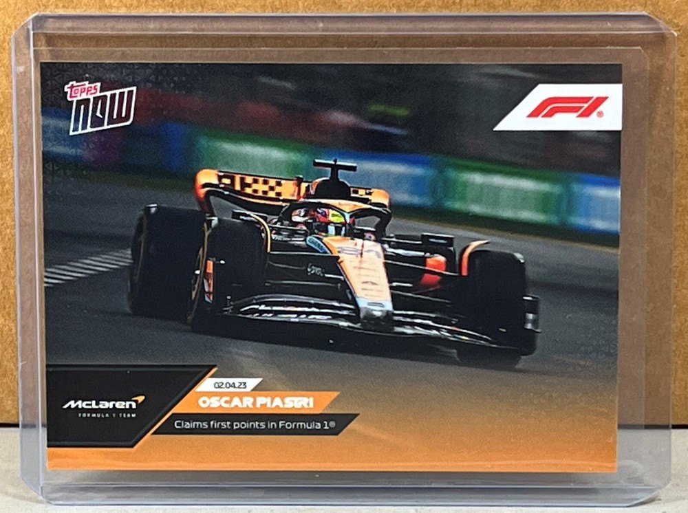 2023 TOPPS NOW FORMULA 1 F1 #8 OSCAR PIASTRI first points Print Run 1752