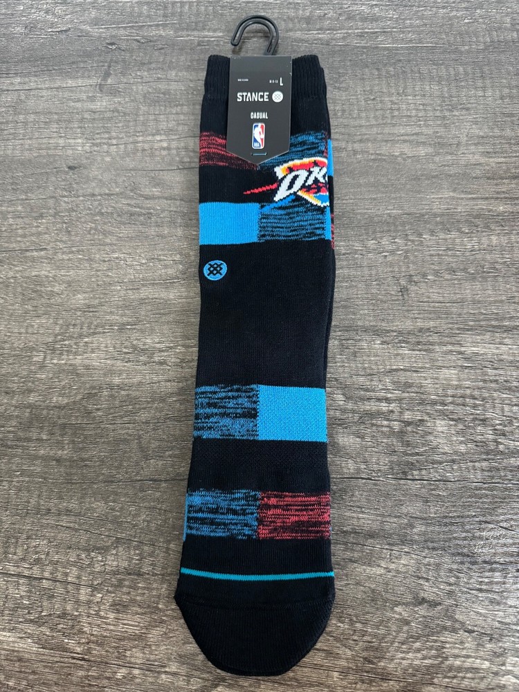 Stance x NBA Oklahoma City OKC Thunder Cryptic Crew Socks Men’s Large 9-13 (NWT)