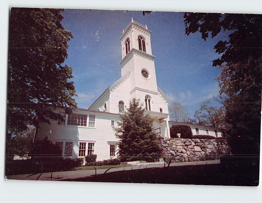 Postcard First Congregational Church Essex Connecticut USA