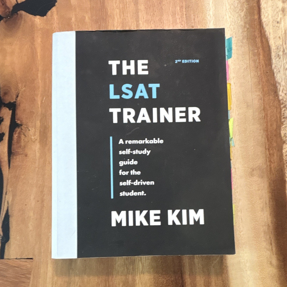 The LSAT Trainer 2nd Edition Study Guide by Mike Kim Exam Preparation Law Book