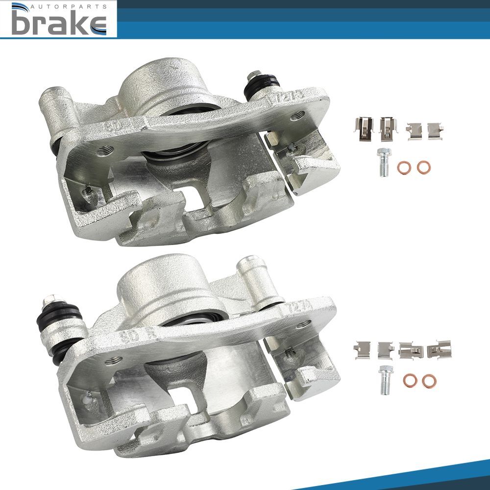 2Pcs Front Brake Calipers with Brackets for 1997-2000 Honda Civic CX 1.6L